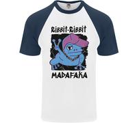 Ribbit Madafaka Maglietta Da Baseball S/S Divertente Gangsta Frog Uomo