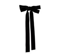 Ribbon Bowtie - Clip per capelli per varie acconciature, antiscivolo, da donna, elegante, per coda di cavallo e treccia