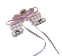 Ribbon Bowtie - Fermaglio per capelli per ragazze, fiori e capelli, clip di mascella, non condizionata, supporto per ponytail, per capelli