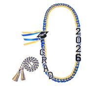 Ribbon Lei for Graduation - Handmade Celebration Necklace Strands, Colorful Graduation Necklace for Party Gatherings, College and High School Events, Students Celebration Accessory for Ceremony