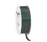 Ribbon Presente 6 MX 50 Millimetri Rotolo Doppio del Nastro del Raso del Fronte Verde di Cacciatore