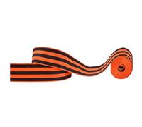 Ribbon St George - Nastro Commemorativo Nero Arancione, Simbolo Del Giorno Della Vittoria | Tessuto Tessuto Di Alta Qualità, Durevole Resistente Fuso Adatto Decorazioni, Distintivi Per L'Uso