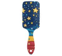 Ribbon Star 4 luglio Independence Day spazzola amichevole per capelli ricci massaggiatore cuoio capelluto per capelli sottili con manico ergonomico cepillo para cabello de mujer