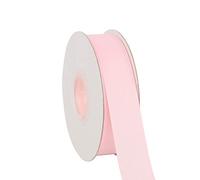 Ribbonitlux Nastri in gros grain massiccio, larghezza 25 mm, 22 metri, set per confezioni regalo, decorazioni per feste, applicazioni di cucito, matrimoni e artigianato (117-Light Pink)