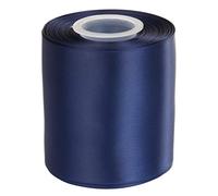 Ribbonitlux Nastro Raso Doppia Faccia 100 mm x 22 Metri (370-Blu Navy), per Fiocchi, Decorazioni, Cucito, Matrimoni e Fai da Te