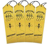 RibbonsNow Spelling Bee Participant Nastri - 100 nastri gialli con carta e corda