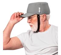 Ribcap Bowie Casco Protettivo di Grado Medico | Grigio | Casco Morbido per l'epilessia | Casco Protettivo per Le Crisi epilettiche | alla Moda e Senza Stigma | Tessuto Strecth