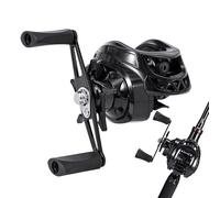 Ribella Di Baitcaster - Bobina Portatile, Design Della Luce Ergonomica | Con Un Freno Morbido Con Alta Precisione E Corpo Robusto Con Attrezzatura Fine Per Giorni Nel Fiume E Nella C