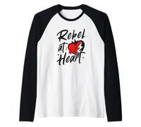 Ribelle al Cuore Maglia con Maniche Raglan