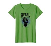 Ribelle con Una Causa: Potente protesta del Pugno Maglietta, Donna, Erba, XL