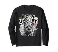 Ribelle Scruffy Cane Nato Indisciplinato Stile Punk Maglia a Manica