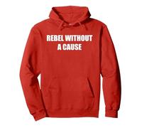 Ribelle Senza Una Causa Felpa con Cappuccio, Unisex per Adulti, Rosso, XL