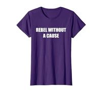 Ribelle Senza Una Causa Maglietta, Donna, Viola, XL