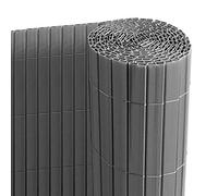 Ribelli Canniccio PVC Recinzione recinto Balcone frangivento, colorazione:Antracite, Elementi:Tappetino Privacy in PVC, Dimensione:100 x 500 cm