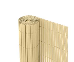 Ribelli Canniccio PVC Recinzione recinto Balcone frangivento, colorazione:bambù, Distanza:3 Metri, rialzamento:140 cm