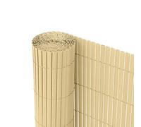 Ribelli Canniccio PVC recinzione recinto balcone frangivento, colorazione:bambù, distanza:4 metri, rialzamento:100 cm