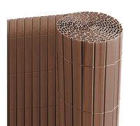 Ribelli Canniccio PVC recinzione recinto balcone frangivento, colorazione:marrone, elementi:Tappetino privacy in PVC, dimensione:140 x 400 cm