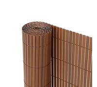 RIBELLI Frangivista in PVC Marrone 160 x 300 cm - Canniccio per Balcone, Ringhiera e Recinzione, Fascette Incluse, Montaggio senza Forare