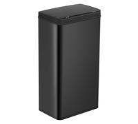 Ribelli Pattumiera in acciaio inox, 70 litri, con sensore, apertura e chiusura automatica, pattumiera da cucina con indicatore di funzione LED, colore nero