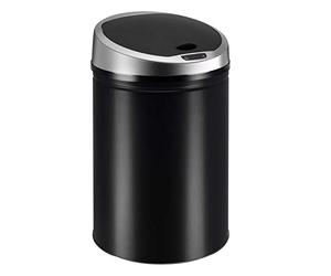 Ribelli Sensor-Mülleimer Pattumiera, Metallo, Nero, 60 litro