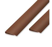 Ribelli Striscia terminale Profilo terminale Profilo di Copertura per tapettino di Protezione della Privacy, colorazione:Marrone, Taglia:600 cm (6 x 100 cm), Elementi:Striscia di Chiusura