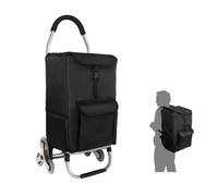 Ribelli Trolley per la Spesa Carrello per la Spesa Carrello Spesa Pieghevole con Sistema 3+3 Ruote