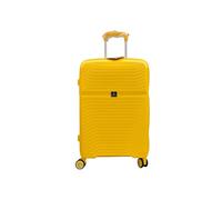 Ribelli Valigia a mano, grande valigetta rigida, trolley con 4 ruote, valigetta da viaggio con serratura TSA, valigetta con manico telescopico, L-XL-XXL, 03216-giallo, L (50l)