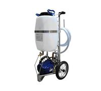 Riberger Stazione di riempimento e risciacquo, 25 l, dispositivo mobile per riscaldamento a pavimento, riscaldamento a parete, miscela di glicole, pompa 230 V, 1200 W, circuito di riscaldamento