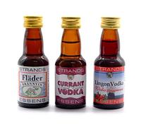 Ribes Nero Sambuco Rosso Mirtillo 3x25ml - senza alcool | Essenza di Vodka | Aroma per Torta