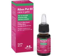 | Ribes Pet 80 Cane E Gatto, Gocce Appetibili 25 Ml, per La Normale Funzione Del