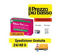Ribes Pet perle cane gatto vari formati per dermatiti,eccessiva perdita di pelo