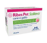 Ribes pet Sollievo Complemento Alimentare per Animali Funzionalità Cutanea 60 perle