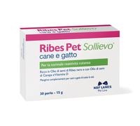 Ribes Pet Sollievo Cane e Gatto 30 Perle Appetibili per la Normale Reattività