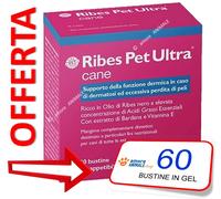 Ribes Pet ULTRA GEL → 60 bustine per CANI - Cura la Dermatosi e Perdita di Pelo