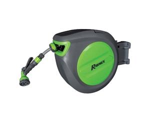 Ribiland Avvolgitubo automatico Acquaroll + tubo 30 m avvolgibile acqua giardino