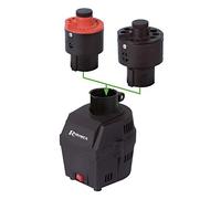 Ribimex Affilatore di Punte per Trapano, 2 Teste di Affilatura Intercambiabili per Punte con Diametro 3-10 mm e 8-16 mm, Motore da 70 W e 1600 Giri/Min, Mole Regolabili in Altezza - PRIAF716