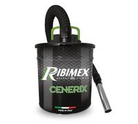 Ribimex PRCEN003 aspiracenere 18 L Nero GARANZIA ITALIA