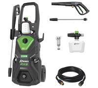 Ribimex Idropulitrice ad Alta Pressione RX5, 2200W, 160 Bar, 460 L/h, Getto Regolabile, Serbatoio Detergente 550 mL, Tubo da 6 m, Protezione IPX5, Arresto Automatico, Avvolgitubo Integrato - PRNHP05