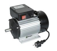 Ribimex Motore Elettrico Monofase 2 CV, 2750 Giri/Min, Carter in Lega di Alluminio Pressofuso, Rotazione Reversibile, Albero in Acciaio C-40 con Diametro 19 mm, Cavo da 1,20 m - M2M28