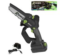 Ribimex Motosega da pota a batteria 20 V mini elettrosega potatura Batteria 2 ah