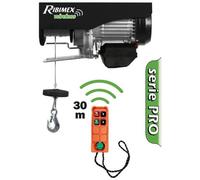 Paranco 200/400kg elettrico Ribimex con telecomando professionale con puleggia