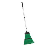 Ribimex PRBAL Scopa da Giardino, Telescopica, Alluminio, Verde/Grigio