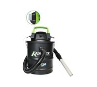 RIBIMEX Aspiracenere a Batteria RBAT20 PRBAT20/CENSB, Nero, 40 W, 15 Liters, 81 decibeles