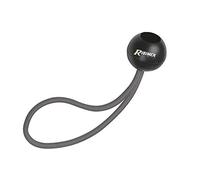 Ribimex PRBCEARX10, Set 10 attacchi rapidi per teloni, Nero, sfera di fissaggio Ø 30 mm, Cavo elastico Ø 4 mm, lunghezza 30 cm