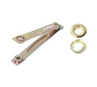 Ribimex Prbomp Set Pinza Con 50 Occhielli, Argento, Normale