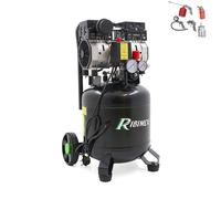 COMPRESSORE ARIA SILENZIATO VERTICALE COMPATTO PORTATILE MAX 8bar 24Lt RIBIMEX