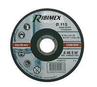 Ribimex PRDATM115 RIBIMEX-PRDATM115-Disco a Centro Depresso per Tagliare Materiali-Ø 115mm, Disco abrasivo, Nero