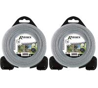 Ribimex PRDFS15X30ALS Filo Quadrato Alluminio in Bobina, 3x15 m, Argento (Confezione da 2)