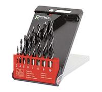 RIBIMEX PRFE8BOIS/V Set 8 punte per legno Ø 3,4,5,6,7,8,9,10