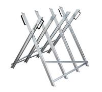 CAVALLETTO TAGLIALEGNA ACCIAIO REGOLABILE TAGLIO TRONCHI 3 APERTURE PIEGHEVOLE